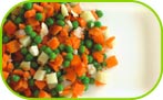 Carrot, potato, peas diced mix 5kg